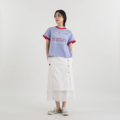 配色リンガー ロゴプリントTシャツ