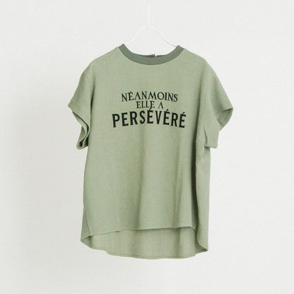 フレンチロゴ コットンリネンTシャツ