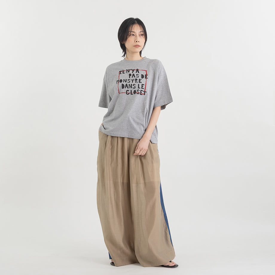 フレンチロゴプリント クルーネックTシャツ【BB62-922】
