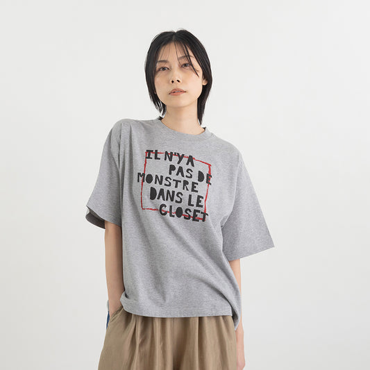 フレンチロゴプリント クルーネックTシャツ【BB62-922】