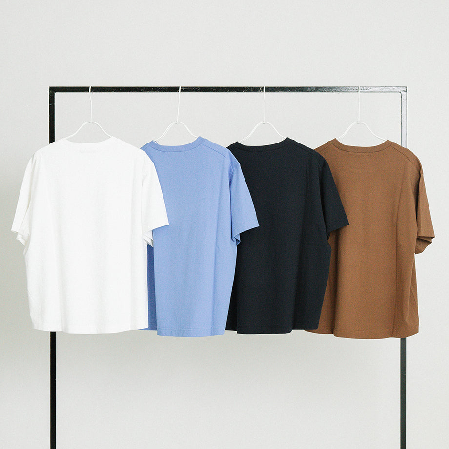 刺繍ロゴ クルーネックTシャツ【BB62-923】