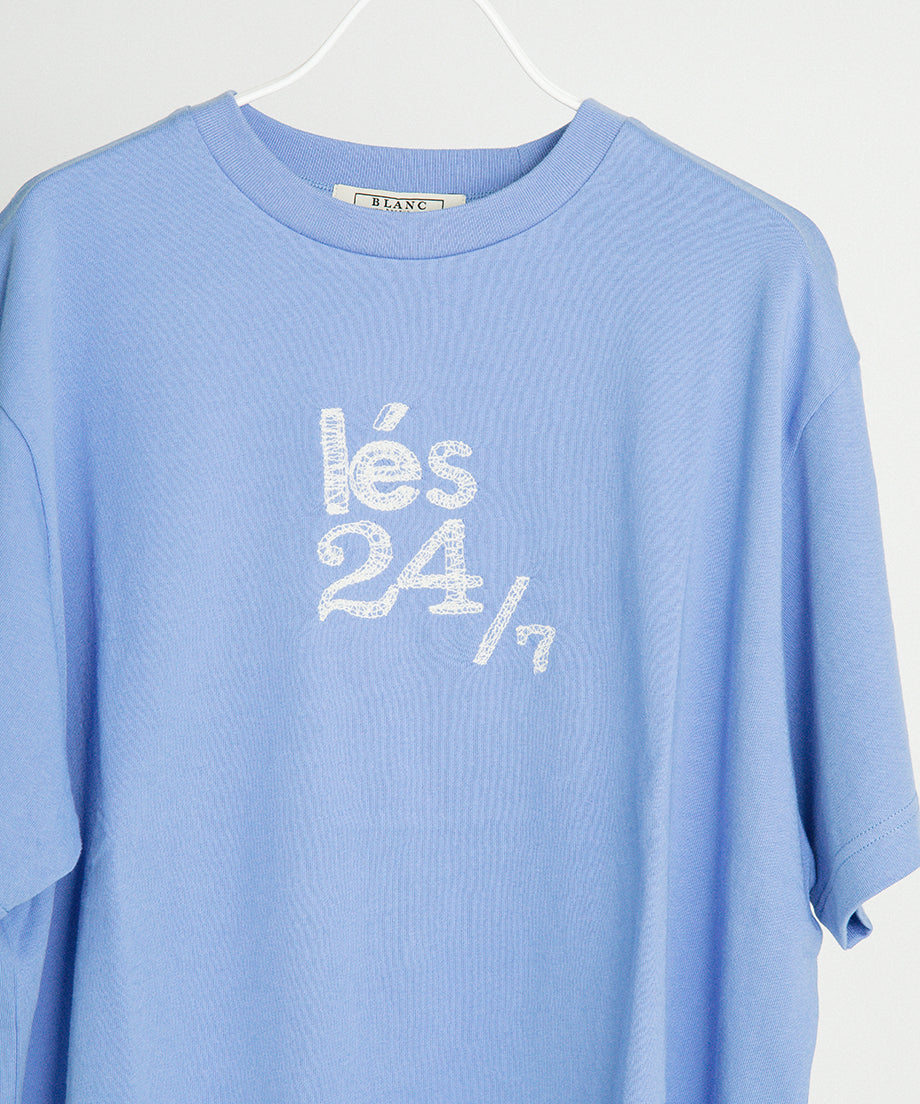 刺繍ロゴ クルーネックTシャツ【BB62-923】