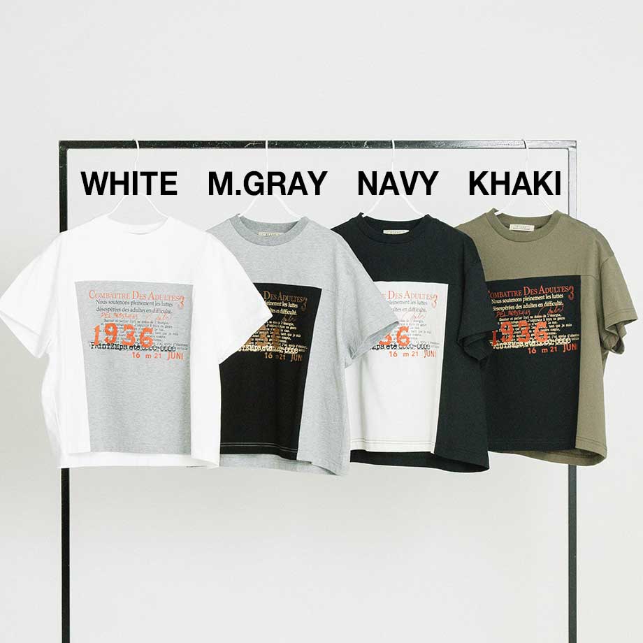 フロントプリントデザインTシャツ【BB62-913】