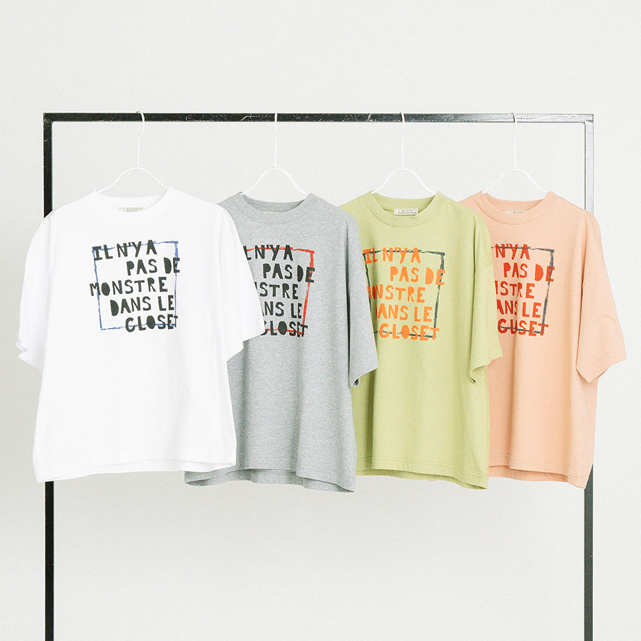 フレンチロゴプリント クルーネックTシャツ【BB62-922】