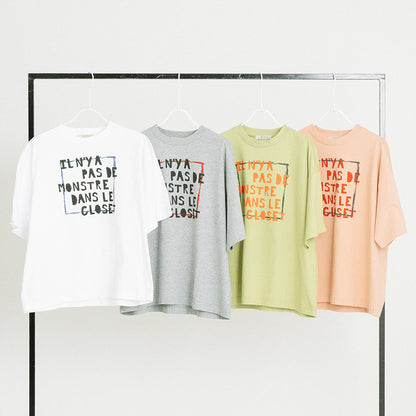 フレンチロゴプリント クルーネックTシャツ【BB62-922】