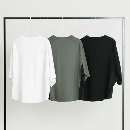 箔プリント ナイロン切替デザインTシャツ 【PB62-926】