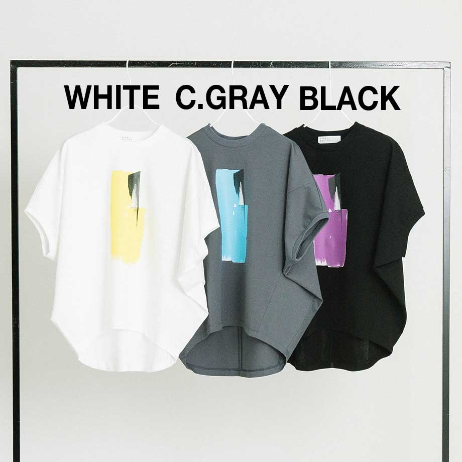 アートプリント ドルマン Tシャツ【PB62-927】