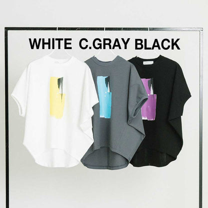 アートプリント ドルマン Tシャツ【PB62-927】