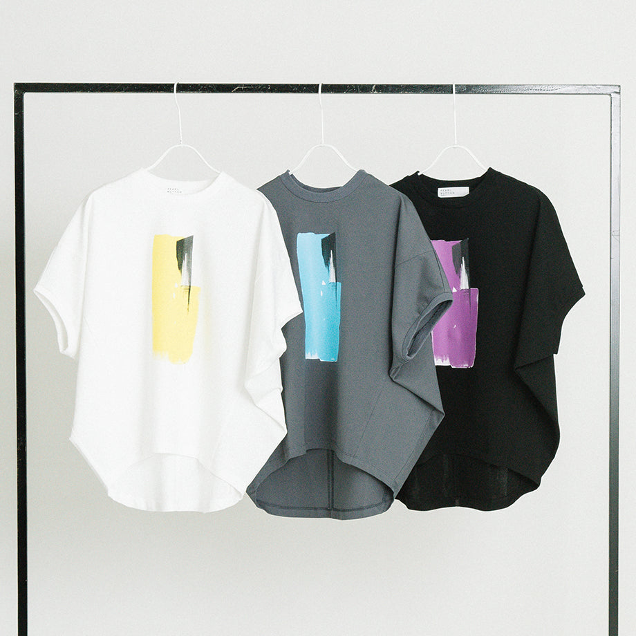 アートプリント ドルマン Tシャツ【PB62-927】