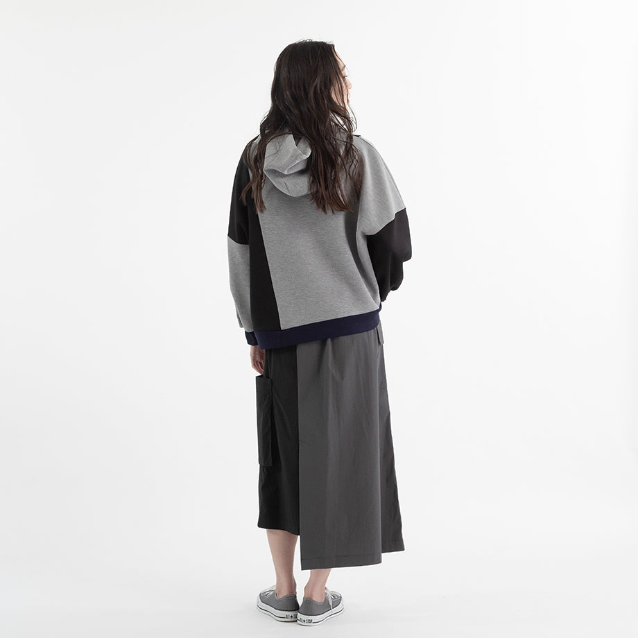 配色切替 サイドZIPパーカー