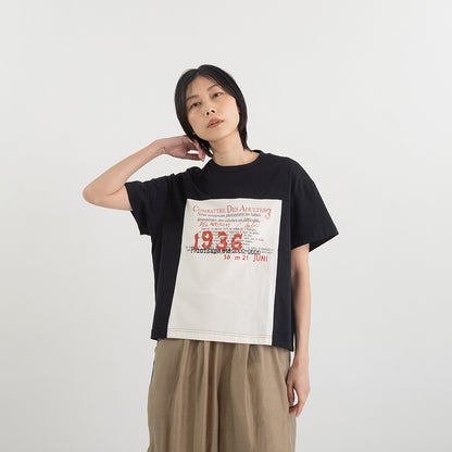 フロントプリントデザインTシャツ【BB62-913】