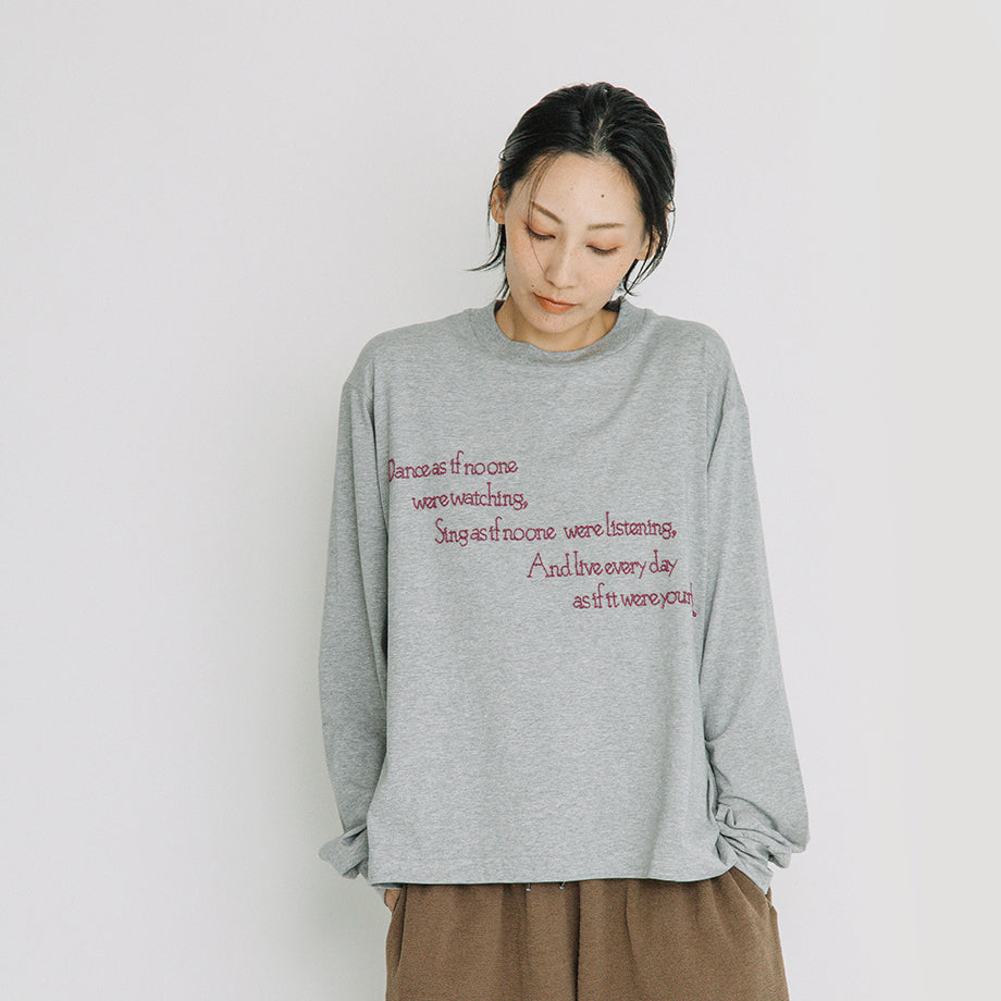 チェーン刺繍ロングTシャツ【BB60-901】