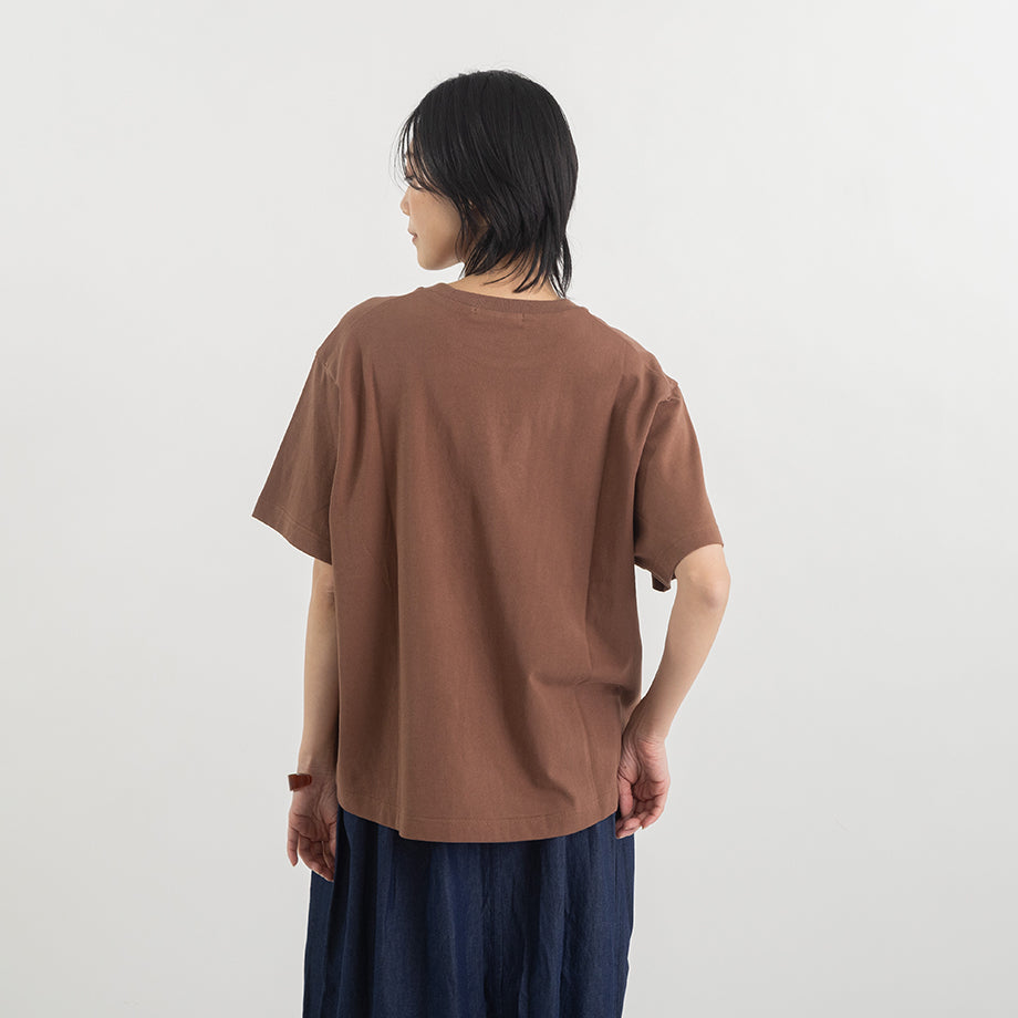 刺繍ロゴ クルーネックTシャツ【BB62-923】
