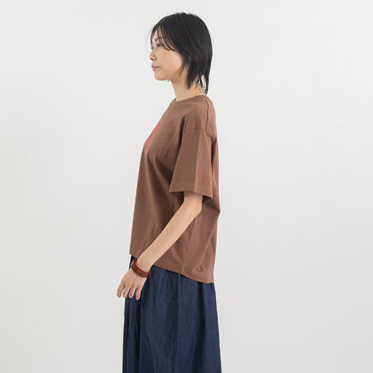 刺繍ロゴ クルーネックTシャツ【BB62-923】