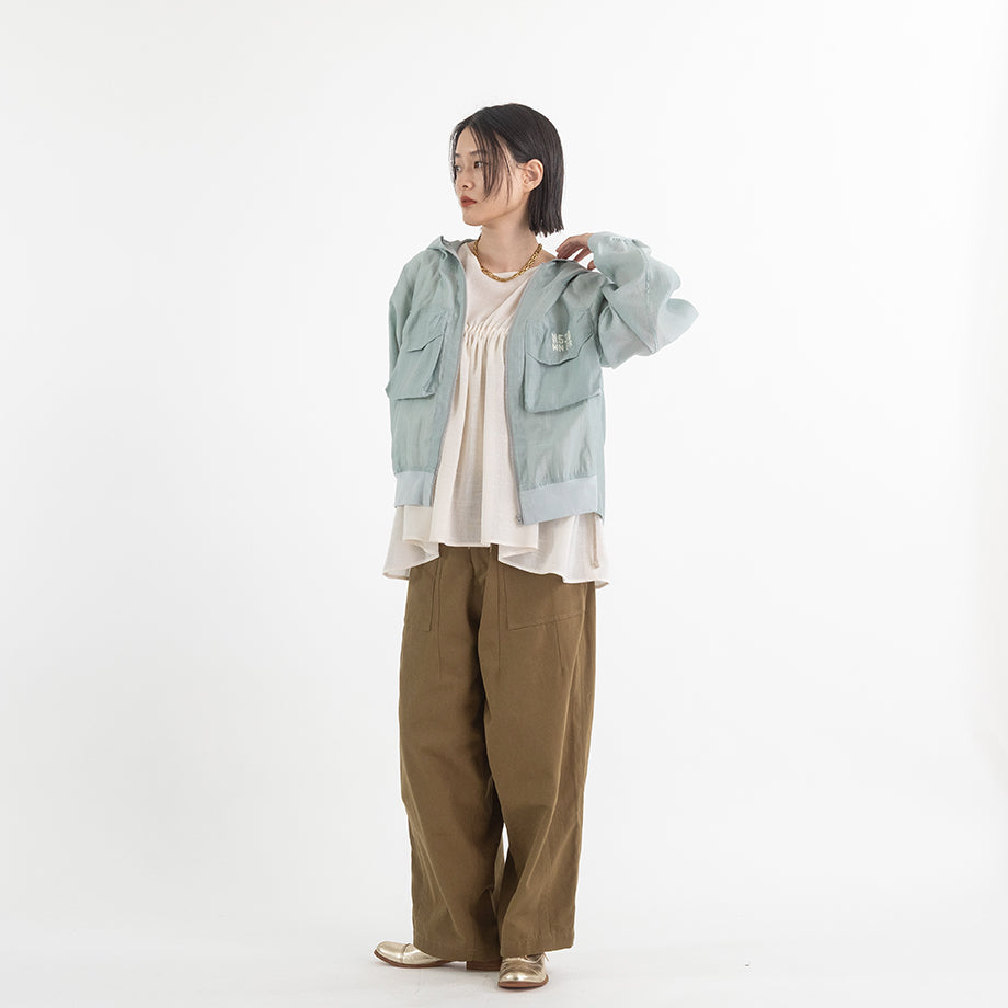 シアーミリタリーフードブルゾン – BLANC basque