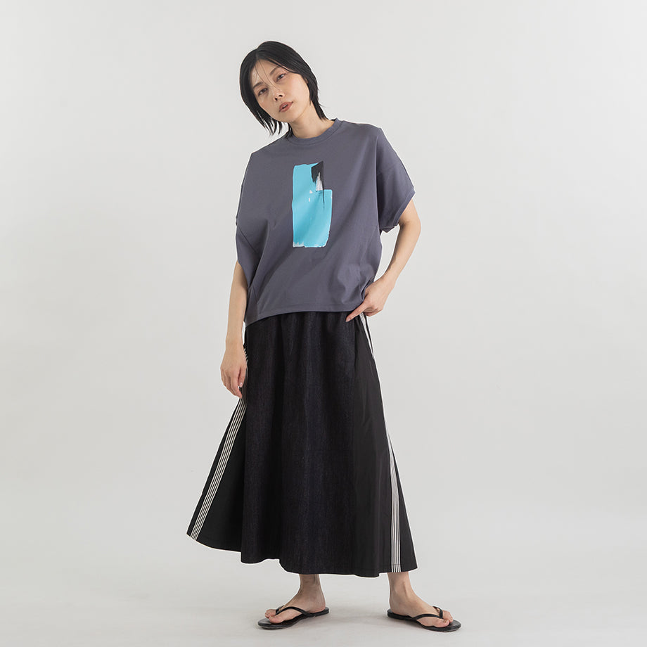 アートプリント ドルマン Tシャツ【PB62-927】