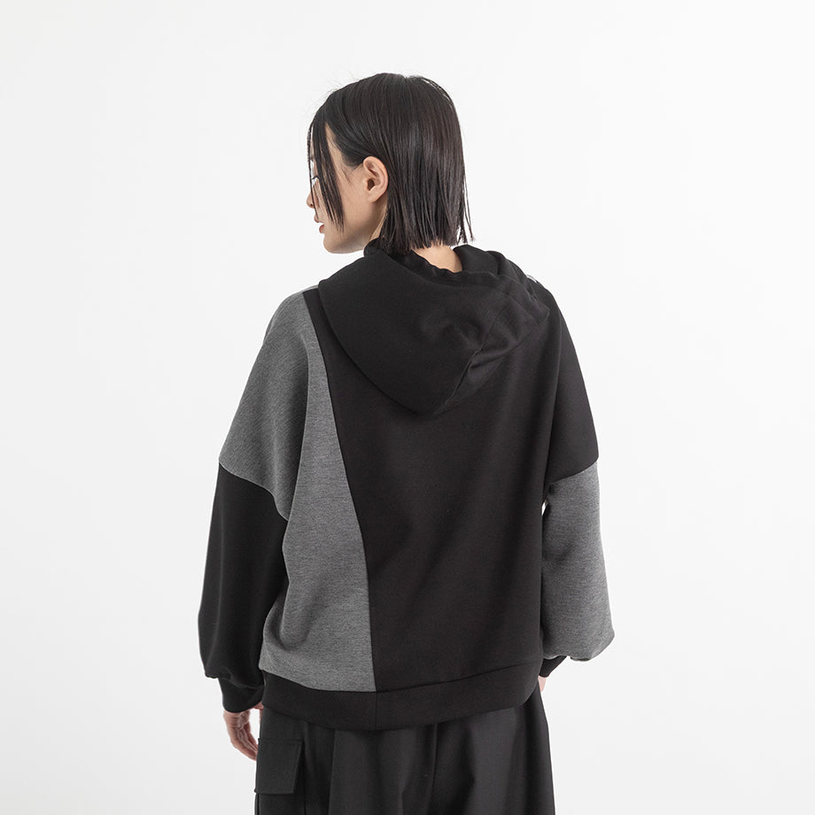 配色切替 サイドZIPパーカー