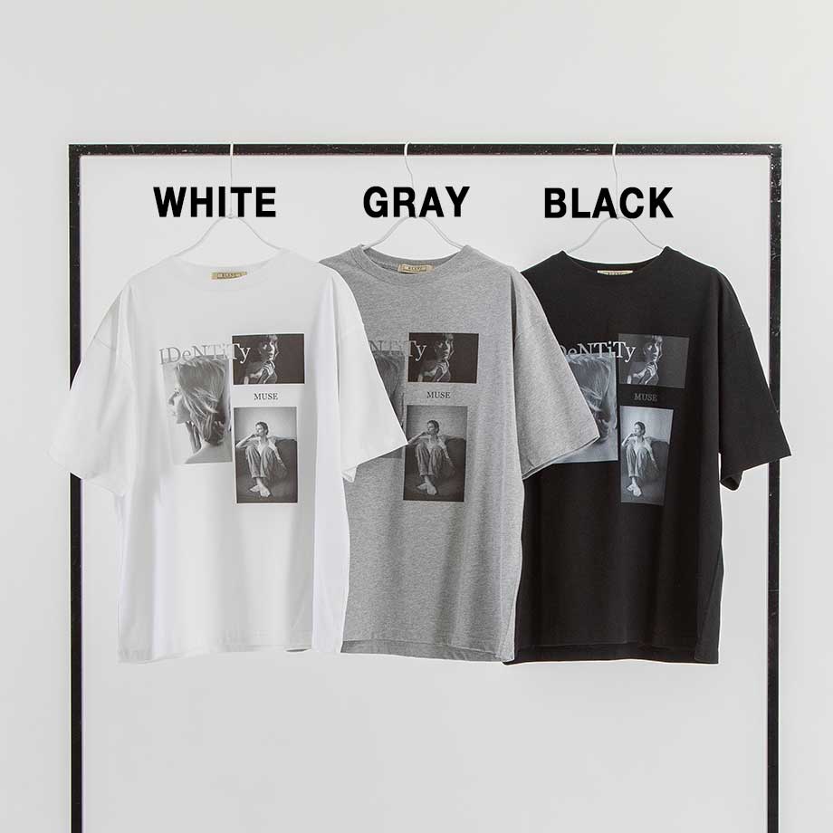 フォトプリントオーバーTシャツ