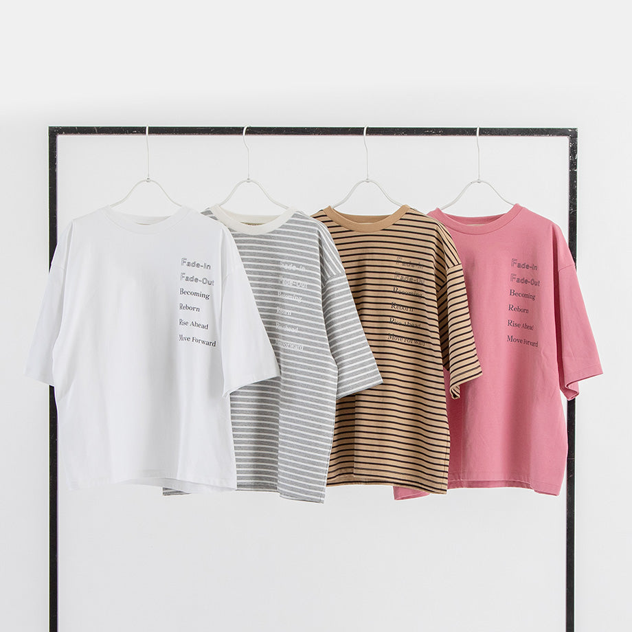 メッセージプリントTシャツ