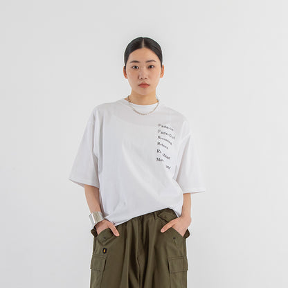 メッセージプリントTシャツ