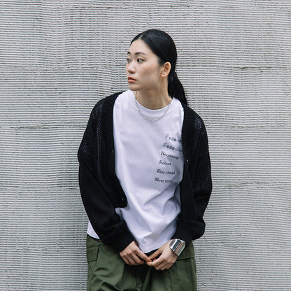 メッセージプリントTシャツ
