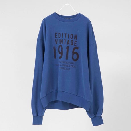 1916かすれプリントトレーナー