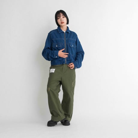 デニム裏毛ジャケット
