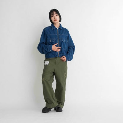 デニム裏毛ジャケット