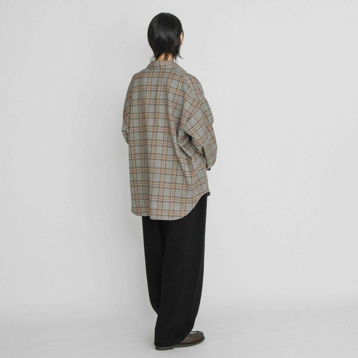 ストレッチチェックBIGシャツ【BB60-104】