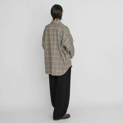 ストレッチチェックBIGシャツ【BB60-104】