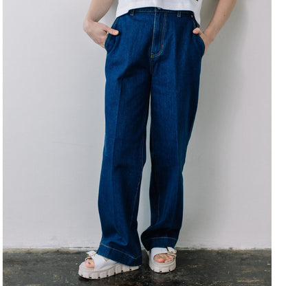 12oz DENIM＆綿ツイル　ストレートパンツ 【BB88-350】