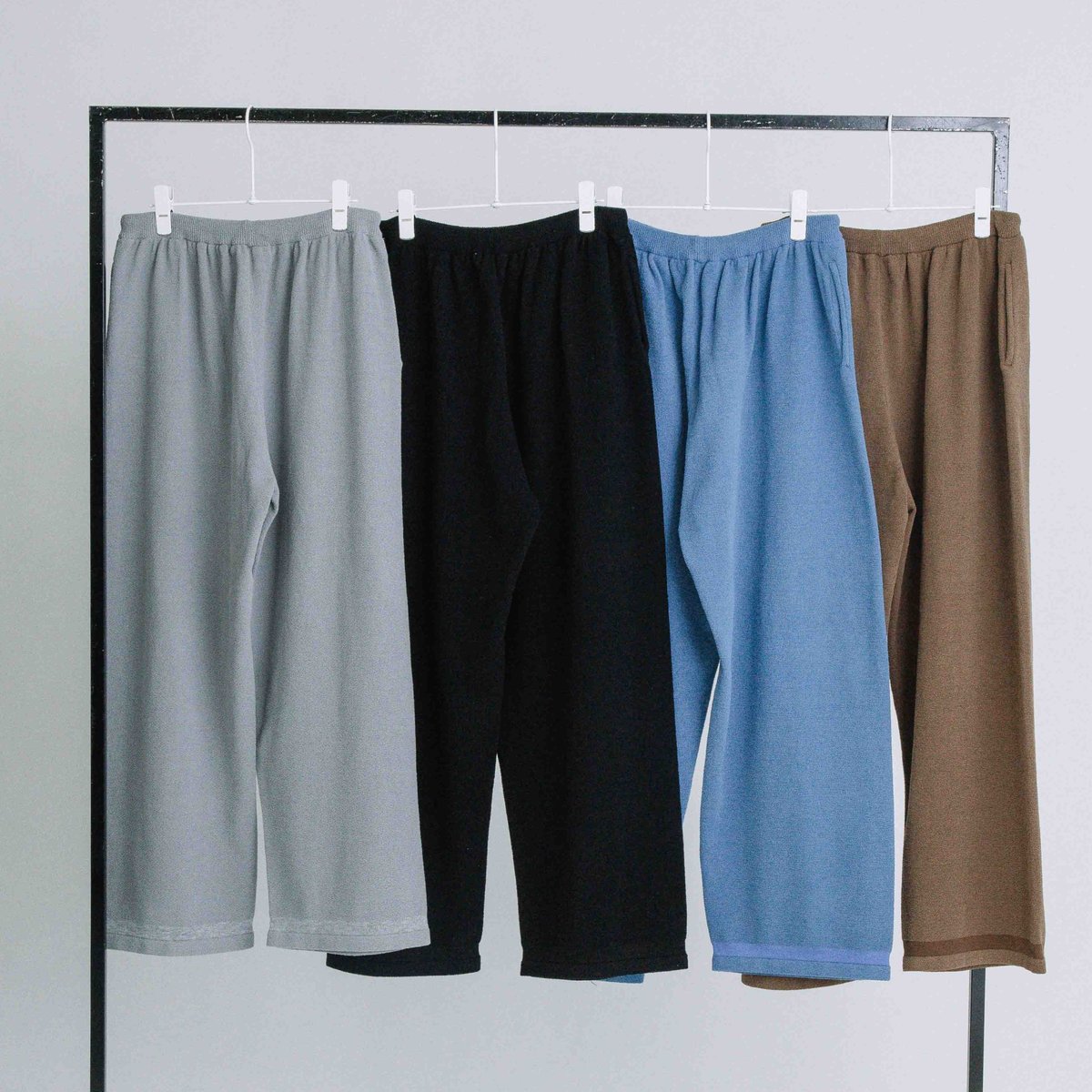 裾ラインニットパンツ【BB60-704】