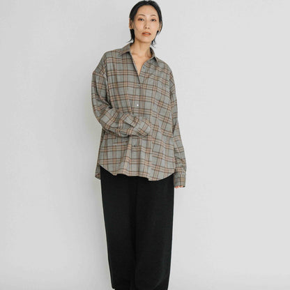 ストレッチチェックBIGシャツ【BB60-104】