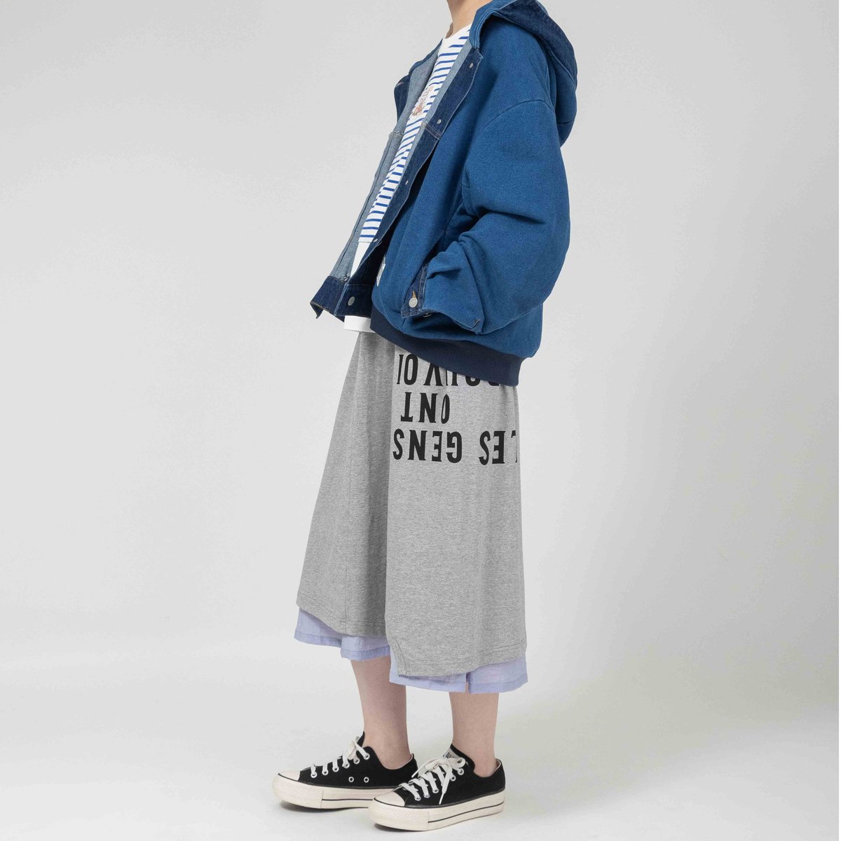 プリントTシャツスカート【BB61-907】