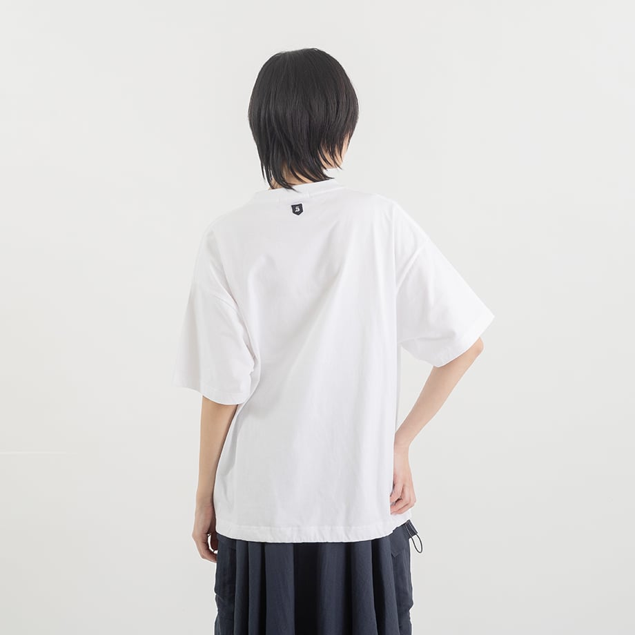 ロゴプリント ドローストリングTシャツ(ドロストTシャツ)【BB62-925】