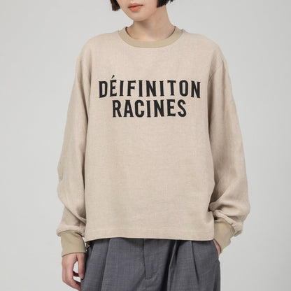 プリント布帛ロングTシャツ【BB61-111】