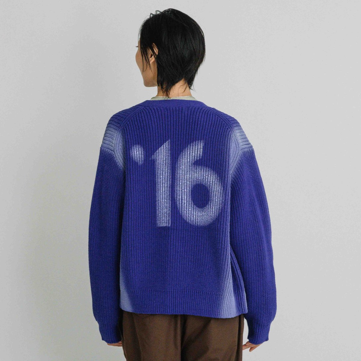 スプレープリントKNITカーディガン【BB60-702】