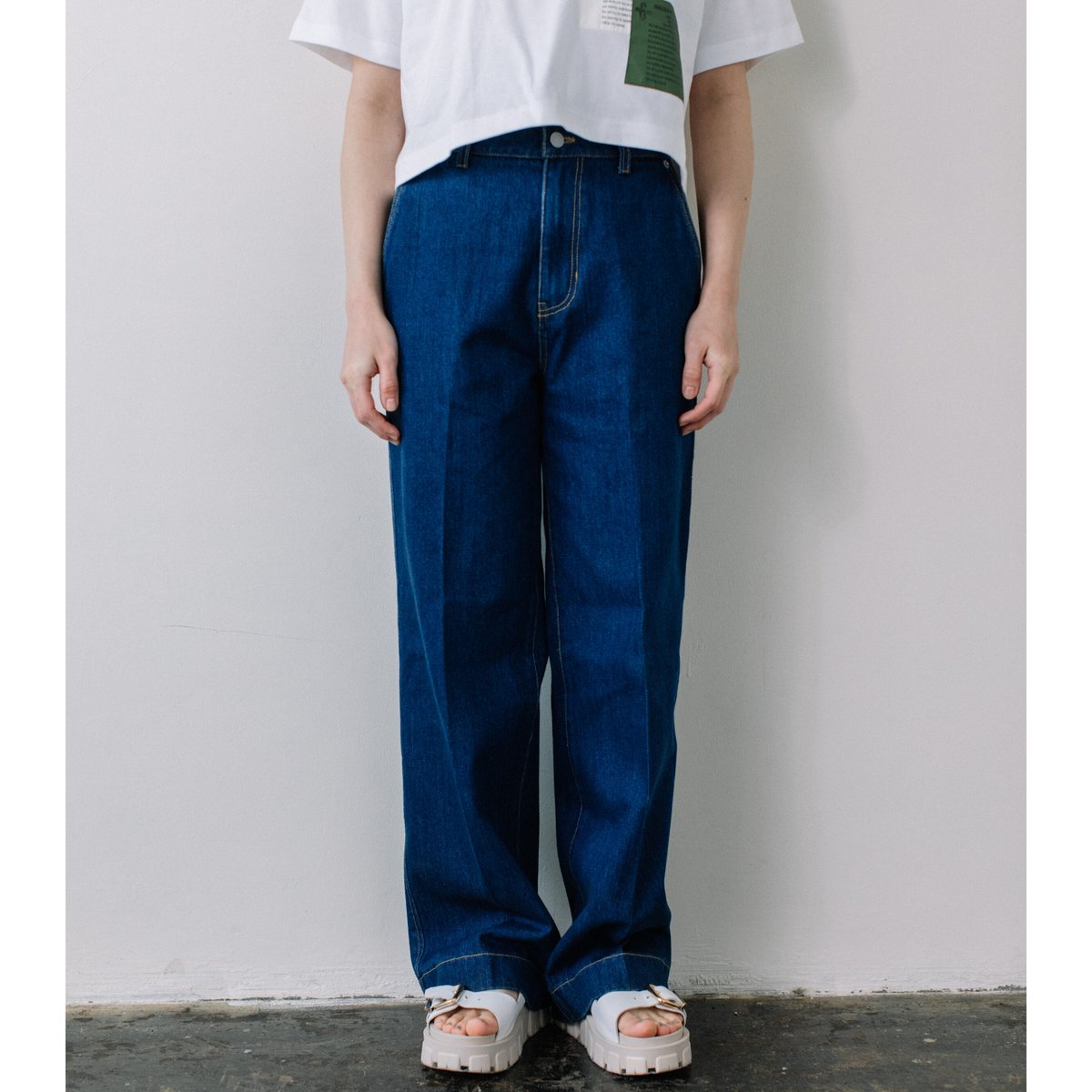 12oz DENIM＆綿ツイル　ストレートパンツ 【BB88-350】