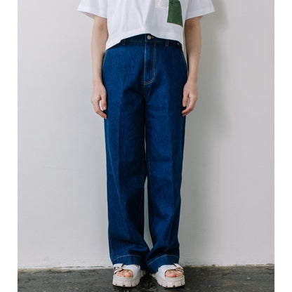 12oz DENIM＆綿ツイル　ストレートパンツ 【BB88-350】