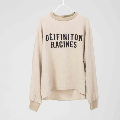 プリント布帛ロングTシャツ【BB61-111】