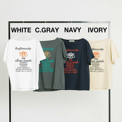 ロゴプリントデザインTシャツ 【BB62-912】