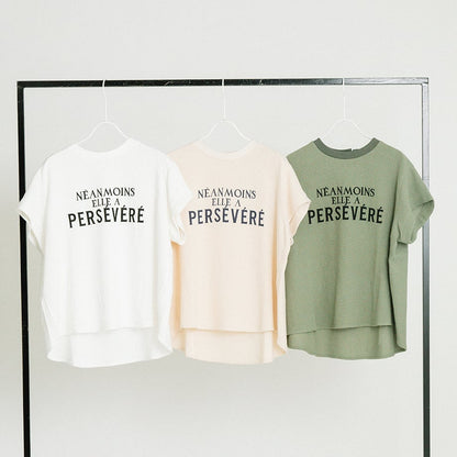 フレンチロゴ コットンリネンTシャツ【BB62-126】