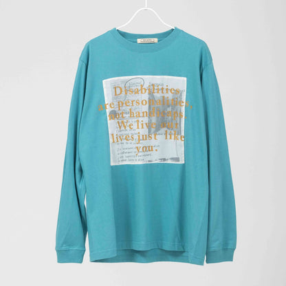 グラフィックロゴプリント ロングスリーブTシャツ【BB61-909】