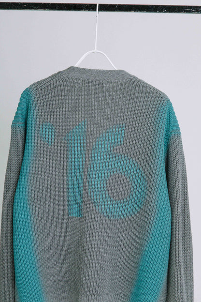 スプレープリントKNITカーディガン【BB60-702】