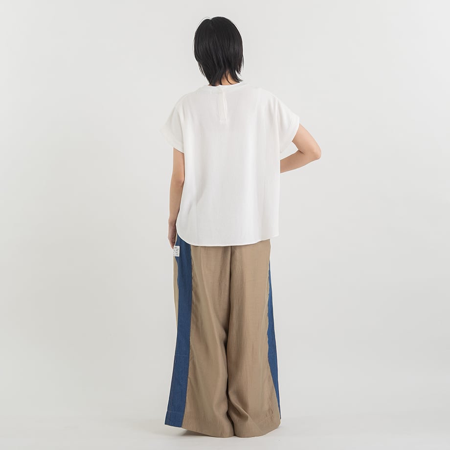 フレンチロゴ コットンリネンTシャツ【BB62-126】