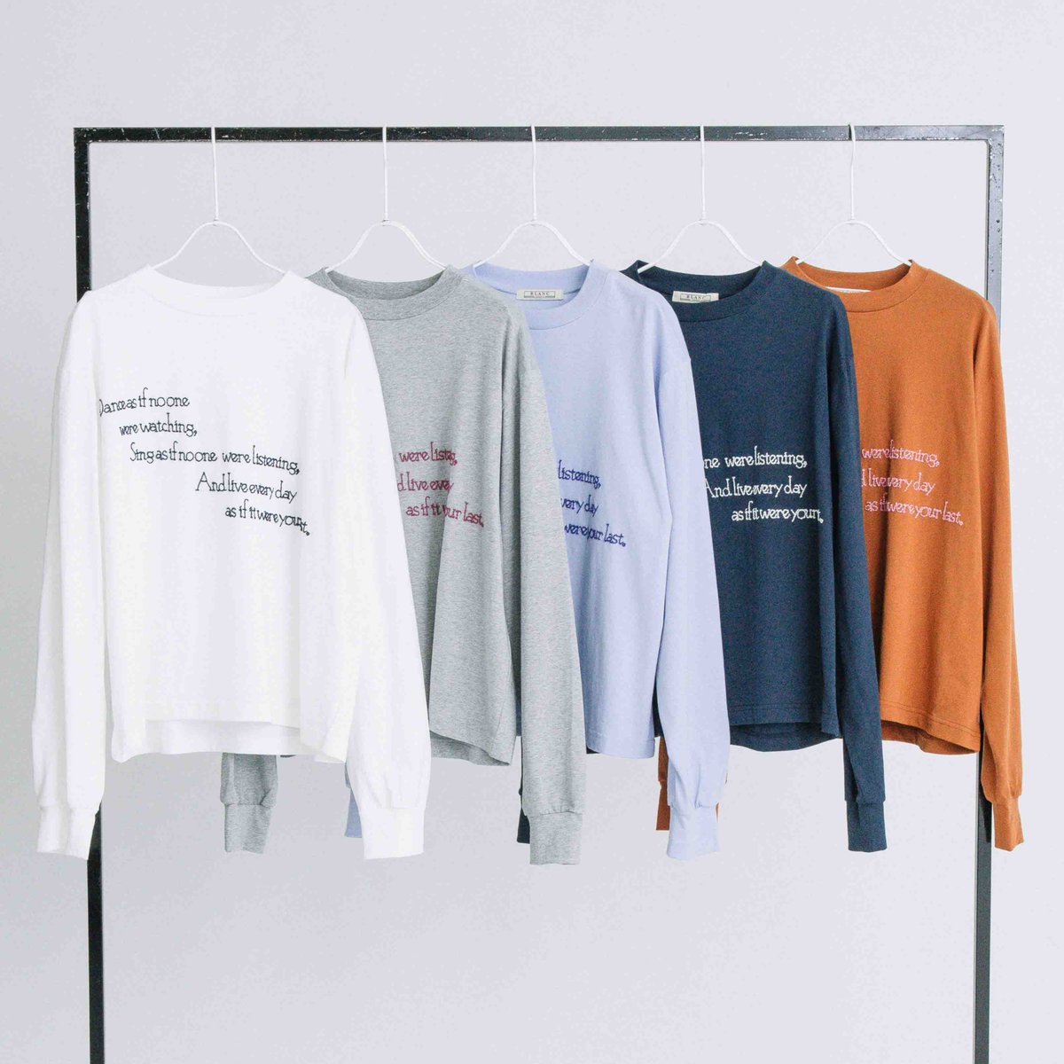チェーン刺繍ロングTシャツ【BB60-901】