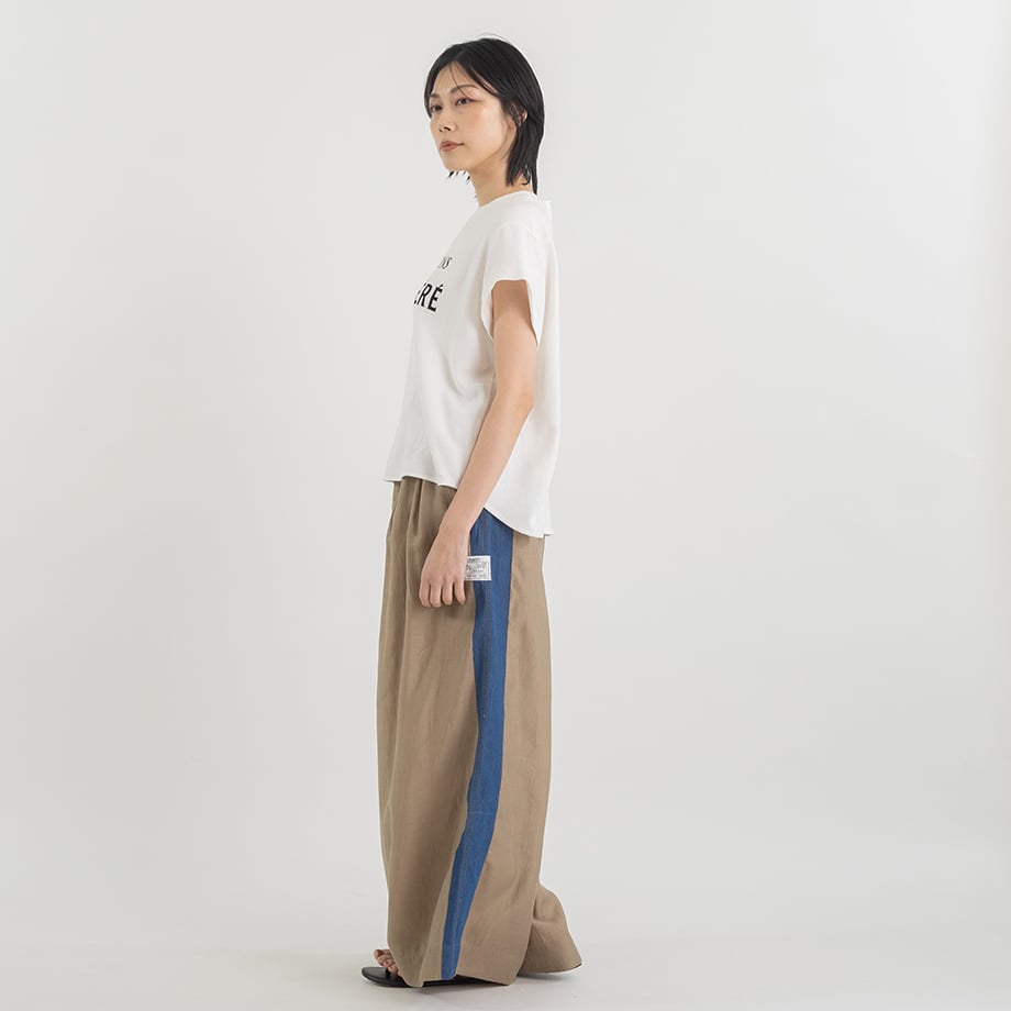 フレンチロゴ コットンリネンTシャツ【BB62-126】