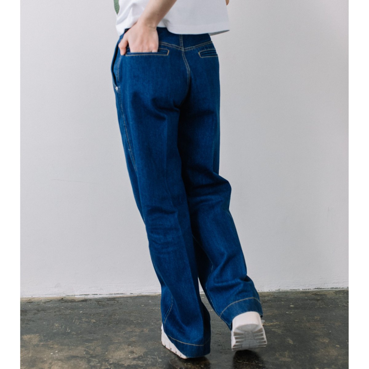 12oz DENIM＆綿ツイル　ストレートパンツ 【BB88-350】