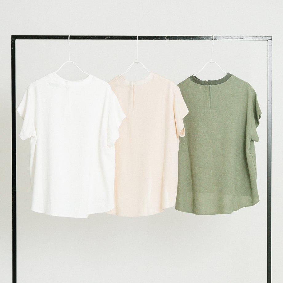 フレンチロゴ コットンリネンTシャツ【BB62-126】