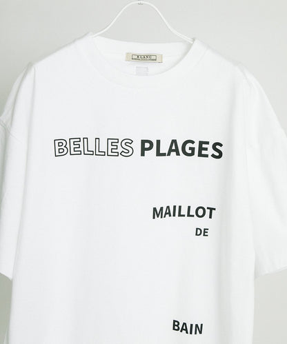 ロゴプリント ドローストリングTシャツ(ドロストTシャツ)【BB62-925】